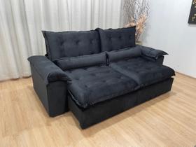Sofá Retrátil Reclinável 2,30 m Preto 322 Florença Plus Sofá Retrátil Reclinável 2,30 m Preto 322 Florença Plus