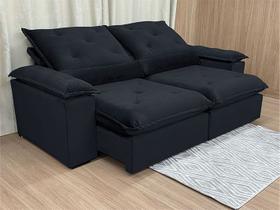 Sofá Retrátil Reclinável 2,30 m Preto 504 Zuqui Plus Sofá Retrátil Reclinável 2,30 m Preto 504 Zuqui Plus