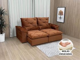 Sofá Retrátil Reclinável 2,30 m Terracota 05 Ibis Premium