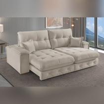 Sofá Retrátil Reclinável 250cm Istambul Yescasa