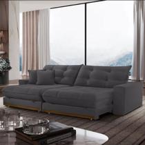 Sofá Retrátil Reclinável 2,5M Duque Veludo Com Molas Meu Sofá Online