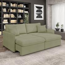 Sofá Retrátil Reclinável 3 Lugares 194cm Maili Bouclê K01 - D'Rossi