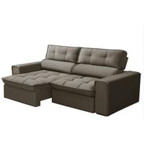 Sofá Retrátil Reclinável 3 Lugares 200cm Blanches F05 Veludo Castor - Mpozenato Sofá Retrátil Reclinável 3 Lugares 200cm Blanches F05 Veludo Castor - Mpozenato