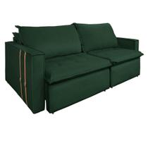 Sofá Retrátil Reclinável 3 Lugares 230 Cm México Veludo Verde K01 - D'rossi Sofá Retrátil Reclinável 3 Lugares 230 Cm México Veludo Verde K01 - D'rossi