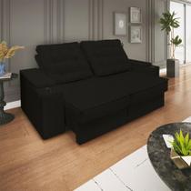 Sofá Retratil Reclinavel 3 lugares 2,30m Porta Copo USB Sala Sofá Retratil Reclinavel 3 lugares 2,30m Porta Copo USB Sala