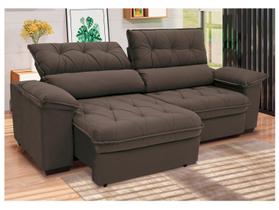 Sofá Retrátil Reclinável 3 Lugares Suede Hannover Linoforte Sofá Retrátil Reclinável 3 Lugares Suede Hannover Linoforte