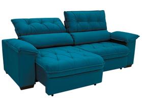 Sofá Retrátil Reclinável 3 Lugares Suede Hannover Linoforte