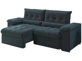Sofá Retrátil Reclinável 3 Lugares Suede Veludo Sofá Retrátil Reclinável 3 Lugares Suede Veludo