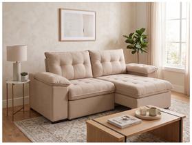 Sofá Retrátil Reclinável 3 Lugares Suede Veludo - Arezzo BestHouse