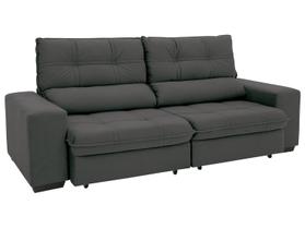 Sofá Retrátil Reclinável 4 Lugares Suede Brunello Linoforte