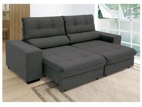 Sofá Retrátil Reclinável 4 Lugares Suede Brunello Linoforte