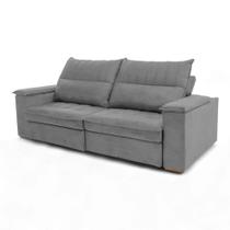 Sofá Retrátil Reclinável Casal 2 Lugares 2,50m California Veludo - Loja Sheep