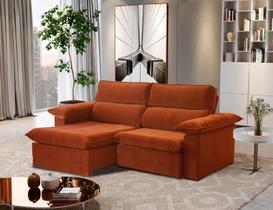 Sofá Retrátil Reclinável Istambul Veludo - 2.40 Metros