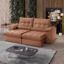 Sofá Retrátil Reclinável Molas Ensacadas Chicago 250 Cm