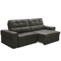 Sofá Retrátil Reclinável Para Sala 3 Lugares 250cm Samir F04 Veludo Marrom Escuro - Lyam Decor Sofá Retrátil Reclinável Para Sala 3 Lugares 250cm Samir F04 Veludo Marrom Escuro - Lyam Decor