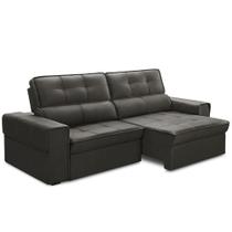 Sofá Retrátil Reclinável Para Sala 3 Lugares 250cm Samir F04 Veludo Marrom Escuro - Lyam Decor Sofá Retrátil Reclinável Para Sala 3 Lugares 250cm Samir F04 Veludo Marrom Escuro - Lyam Decor