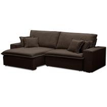 Sofá Retrátil Reclinável Para Sala 3 Lugares 250cm Varsov F04 Veludo Marrom Escuro - Lyam Decor Sofá Retrátil Reclinável Para Sala 3 Lugares 250cm Varsov F04 Veludo Marrom Escuro - Lyam Decor