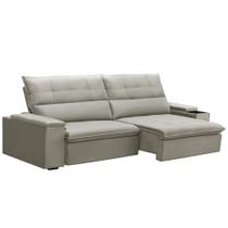 Sofá Retrátil Reclinável Para Sala 4 Lugares 270cm Niels F04 Veludo Bege - Lyam Decor Sofá Retrátil Reclinável Para Sala 4 Lugares 270cm Niels F04 Veludo Bege - Lyam Decor