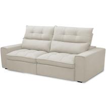 Sofá Retrátil Reclinável Para Sala De Estar Living 210cm Dimas F04 Veludo Bege Sofá Retrátil Reclinável Para Sala De Estar Living 210cm Dimas F04 Veludo Bege