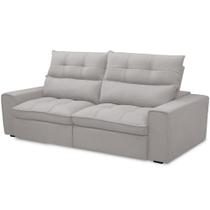 Sofá Retrátil Reclinável Para Sala de Estar Living 210cm Dimas F04 Veludo Cinza - Lyam Decor Sofá Retrátil Reclinável Para Sala de Estar Living 210cm Dimas F04 Veludo Cinza - Lyam Decor