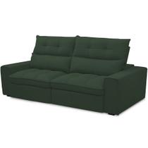 Sofá Retrátil Reclinável Para Sala de Estar Living 210cm Dimas F04 Veludo Verde - Lyam Decor Sofá Retrátil Reclinável Para Sala de Estar Living 210cm Dimas F04 Veludo Verde - Lyam Decor