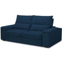 Sofá Retrátil Reclinável Para Sala De Estar Living 210cm Nápoles F04 Veludo Azul - Lyam Decor Sofá Retrátil Reclinável Para Sala De Estar Living 210cm Nápoles F04 Veludo Azul - Lyam Decor