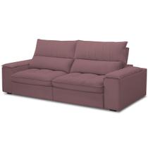Sofá Retrátil Reclinável Para Sala de Estar Living 230cm Nápoles F04 Veludo Lilás - Lyam Decor Sofá Retrátil Reclinável Para Sala de Estar Living 230cm Nápoles F04 Veludo Lilás - Lyam Decor