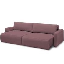 Sofá Retrátil Reclinável Para Sala de Estar Living 240cm Sevilha F04 Veludo Lilás - Lyam Decor Sofá Retrátil Reclinável Para Sala de Estar Living 240cm Sevilha F04 Veludo Lilás - Lyam Decor