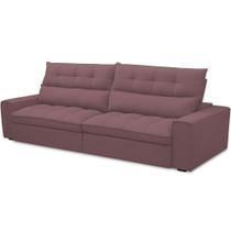 Sofá Retrátil Reclinável Para Sala De Estar Living 250cm Dimas F04 Veludo Lilás Sofá Retrátil Reclinável Para Sala De Estar Living 250cm Dimas F04 Veludo Lilás
