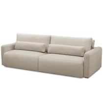 Sofá Retrátil Reclinável Para Sala de Estar Living 270cm Sevilha F04 Linho Bege - Lyam Decor Sofá Retrátil Reclinável Para Sala de Estar Living 270cm Sevilha F04 Linho Bege - Lyam Decor