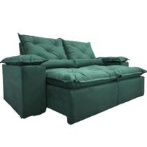 Sofa Retratil Reclinavel Veludo 2,30m Design Elegante Athena