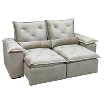 Sofá Retrátil Reclinável Veludo 2,30m Design Elegante Athenas Premium