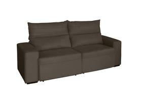 Sofa Retratil Reclinável Viena Marrom 2,00m 3 Lugares REC ESTOFADOS Sofa Retratil Reclinável Viena Marrom 2,00m 3 Lugares REC ESTOFADOS