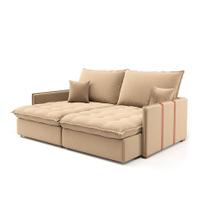 Sofá Retrátil Sem Caixa 2 lugares Solomons Linho Bege - Mobly Sofá Retrátil Sem Caixa 2 lugares Solomons Linho Bege - Mobly