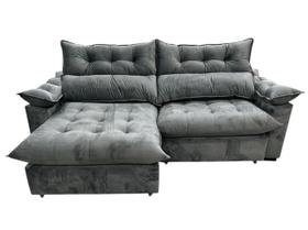 Sofá retrátil super confort 2.50mt molas ensacadas 20cm pillow top Sofá retrátil super confort 2.50mt molas ensacadas 20cm pillow top
