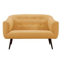 Sofá Retrô Noruega 2 Lugares - Amarelo Sofá Retrô Noruega 2 Lugares - Amarelo