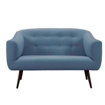 Sofá Retrô Noruega 2 Lugares - Azul Jeans