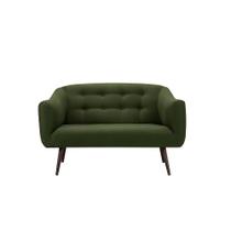 Sofá Retrô Noruega 2 Lugares - Verde Musgo Sofá Retrô Noruega 2 Lugares - Verde Musgo