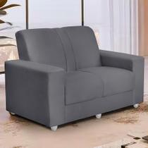 Sofá Roma 2 lugares Suede - Sofá Casa