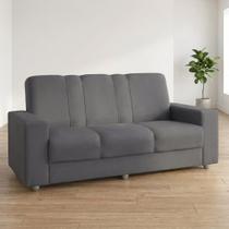 Sofá Roma 3 lugares Suede - Sofá Casa Sofá Roma 3 lugares Suede - Sofá Casa