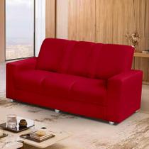 Sofá Roma 3 lugares Suede - Sofá Casa