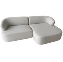 Sofá Roma Orgânico com Chaise 4 Lugares Tecido Linho 220cm Matielo Sofá Roma Orgânico com Chaise 4 Lugares Tecido Linho 220cm Matielo