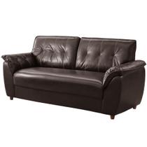 Sofá Rondomóveis 3 lugares R220 Cosmo revestimento em P.U Café Sofá Rondomóveis 3 lugares R220 Cosmo revestimento em P.U Café
