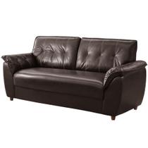 Sofá Rondomóveis 3 lugares R220 Cosmo revestimento em P.U Café Sofá Rondomóveis 3 lugares R220 Cosmo revestimento em P.U Café