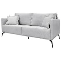 Sofa Sala De Estar Liv 2 Lugares Pes Aço Linho 231 Grigio Ezz Grigio Sofa Sala De Estar Liv 2 Lugares Pes Aço Linho 231 Grigio Ezz Grigio