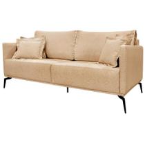 Sofa Sala De Estar Liv 2 Lugares Pes Aço Linho 232 Dourado Ezz Dourado Sofa Sala De Estar Liv 2 Lugares Pes Aço Linho 232 Dourado Ezz Dourado