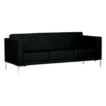 Sofá Sapporo SAP3 de 3 Lugares Decorativa 300 Facto Preto D Kazuo