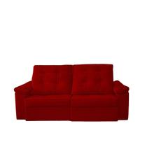 Sofá Sevilha Retrátil 3 Lugares Vermelho Simonetto - Meu Estofado