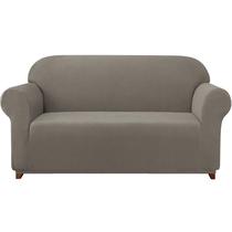 Sofá Slipcover SUBTEX Stretch de 1 peça Small Checks Taupe