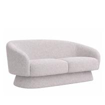 Sofá Solis 2 Lugares 150cm Bouclé Cinza - Sallar Home Sofá Solis 2 Lugares 150cm Bouclé Cinza - Sallar Home